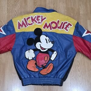 Vintage Disney Leather Jacket